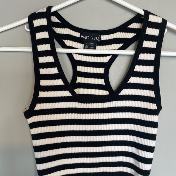 Wet Seal striped cotton blend tank top size XS - Picture 2 of 4